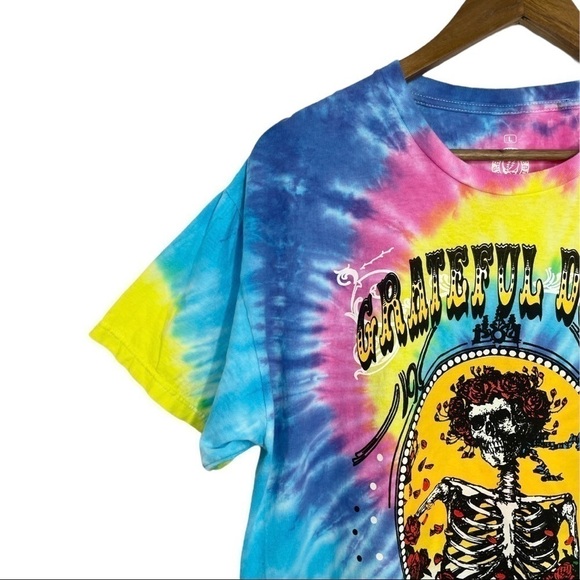 New Ripple Junction Grateful Dead Bertha Deco Frame Tie Dye Tee T-Shirt NWOT - Picture 5 of 11